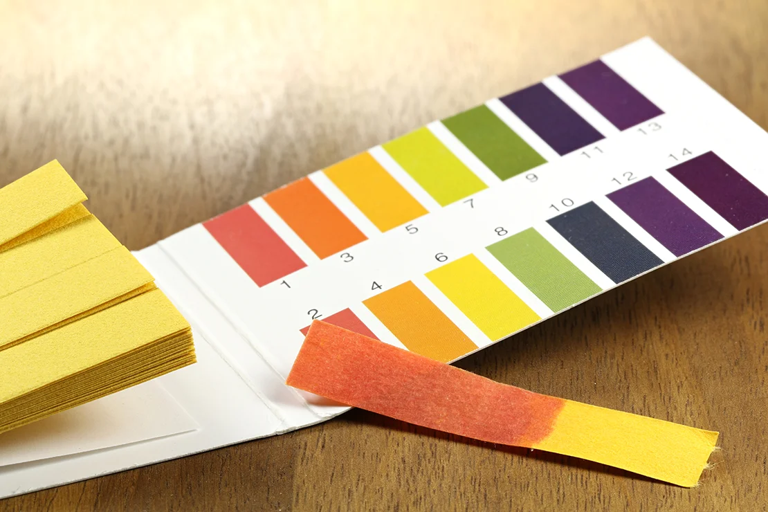 pH-Wert Teststreifen. Foto: AdobeStock_Björn Wylezich
