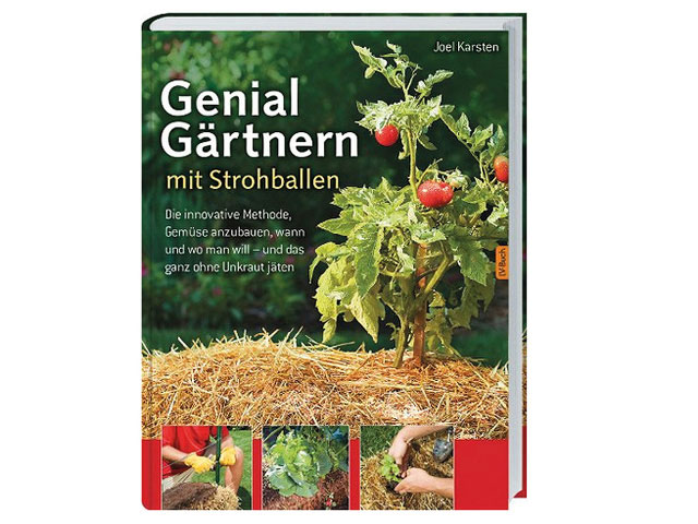 Buchcover Genial gärtnern mit  Strohballen