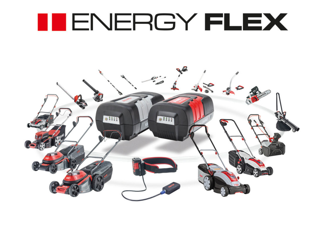 AL-KO Energy Flex Produktereihe mit Akkugeräten für den Garten