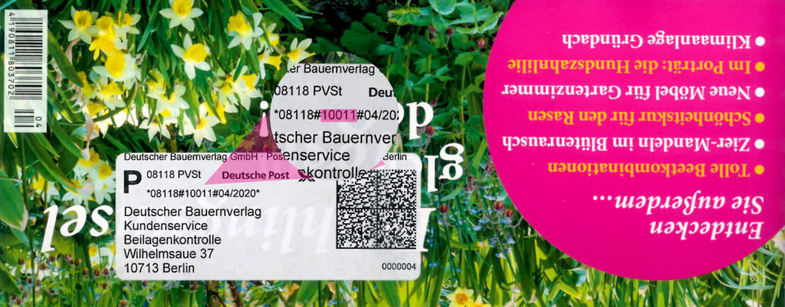 GartenFlora-Adresslabel-Kundennummer