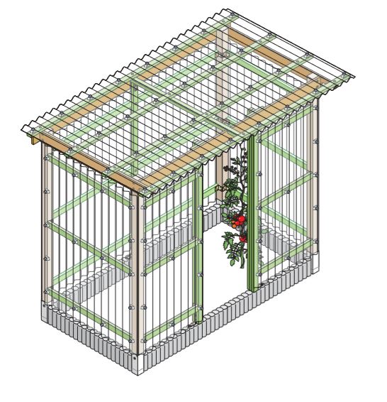 Bauanleitung Tomatenhaus selber bauen GartenFlora