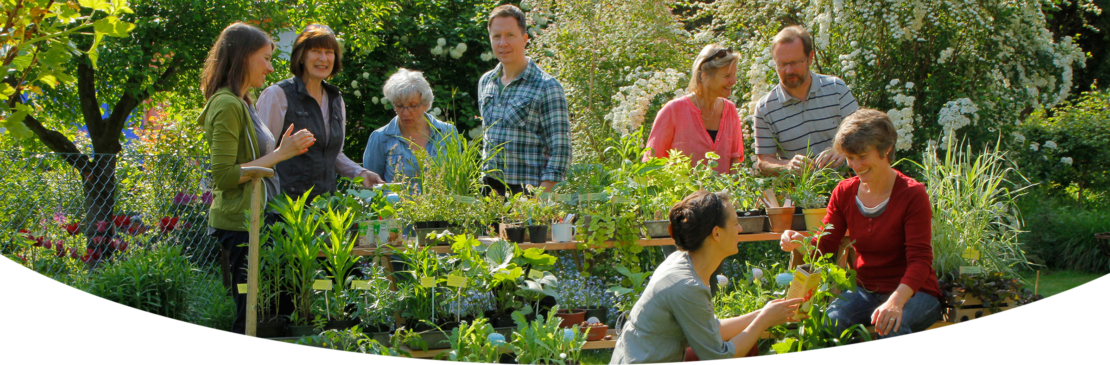 Redaktion der GartenFlora im Beet