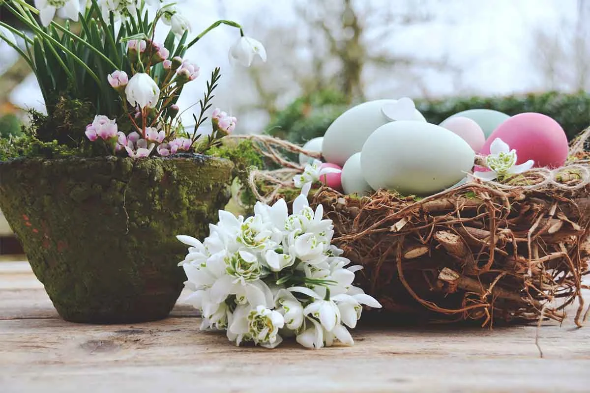 Naturmaterialien für die Osterdeko [Foto: AdobeStock_S.H.Exclusiv]