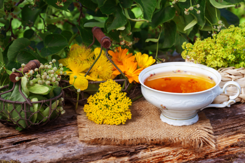 Tee mit verschiedenen Kräutern selber machen [Foto: AdobeStock_Fotoknips]